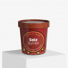 Personalized soup cup with lid with Salz Blumen logo and design