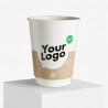 BIO+FSC double wall paper cups with your logo
