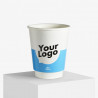 Custom printed 240 ml double wall paper cup with glossy surface