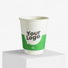 240 double wall matt paper cups with your logo