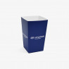 Custom blue 0,65L popcorn box with 'Hyundai' logo
