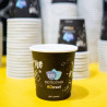 Biodegradable paper cup with logo