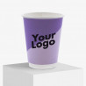 BIO-double wall paper cup with digital print and logo