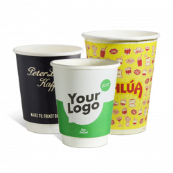 Biodegradable single and double wall paper cups...
