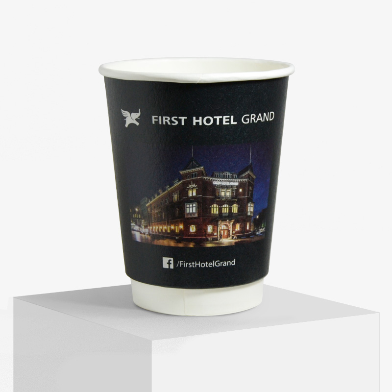 Frist Hotel logo on paper cup