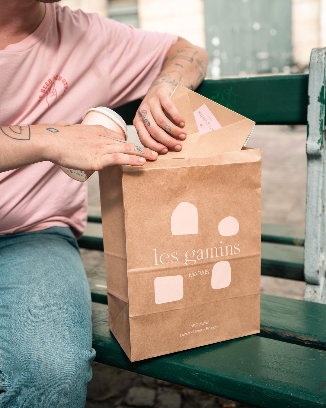 Customisable block bottom paper bags for unique branding.