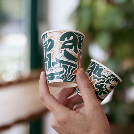Branded Bio paper cups